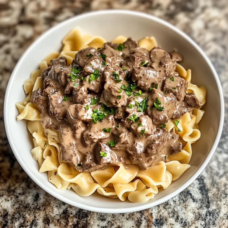 Photo of featured for Indulge in Comfort: Creamy Beef Stroganoff with Egg Noodles Delight