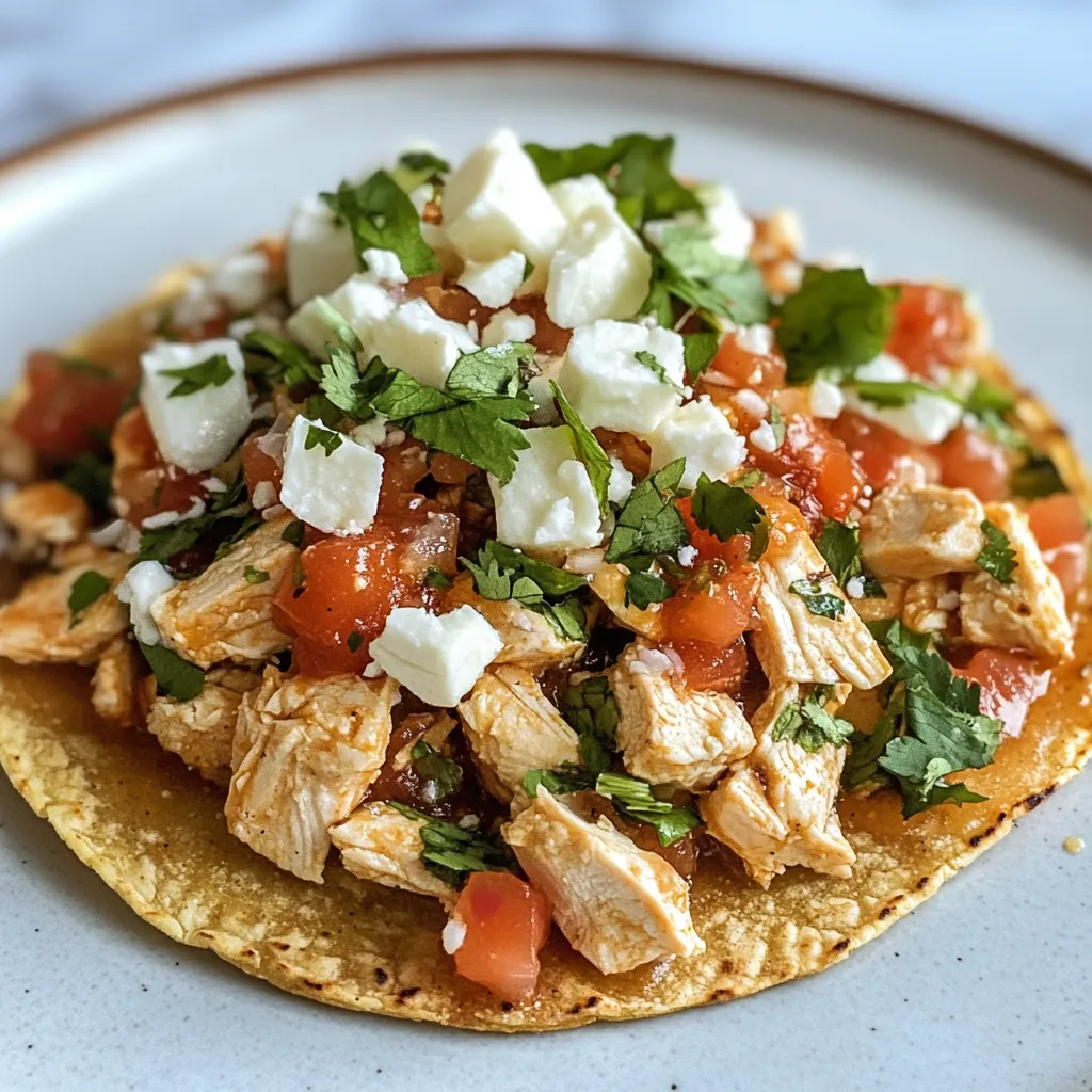Photo of featured for Quick and Delicious Easy Chicken Tostadas for Any Night of the Week