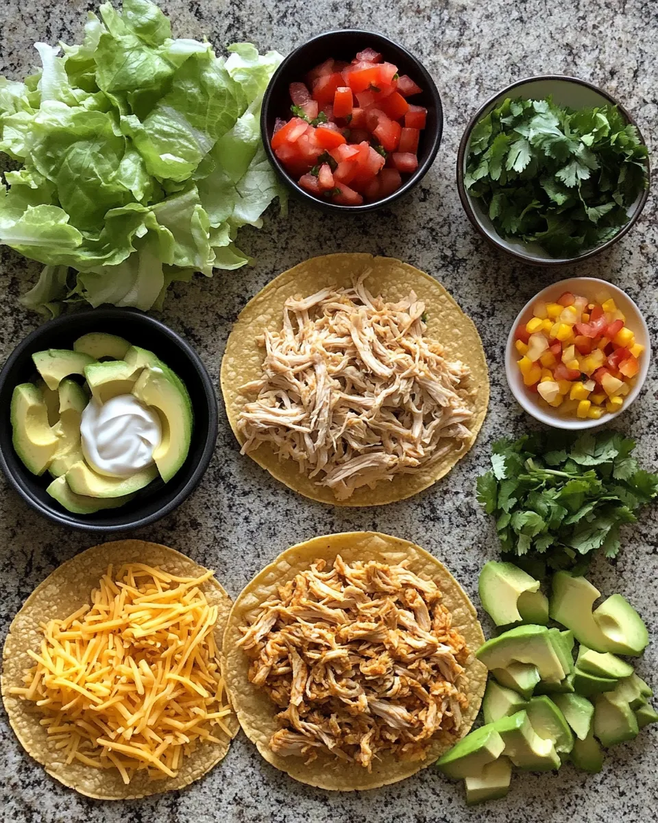 Ingredients for Quick and Delicious Easy Chicken Tostadas for Any Night of the Week