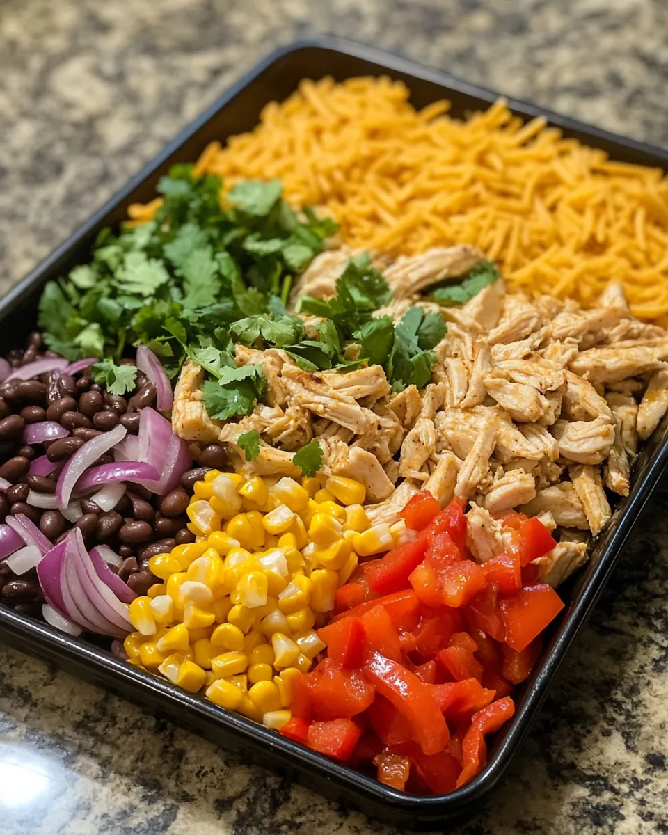 Ingredients for Sizzling Fajita Chicken Casserole: A Flavorful Twist on a Classic Dish