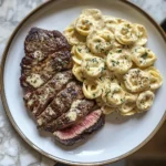 Photo of featured for Savor the Flavor: Garlic Butter Steak Paired with Creamy Alfredo Tortellini