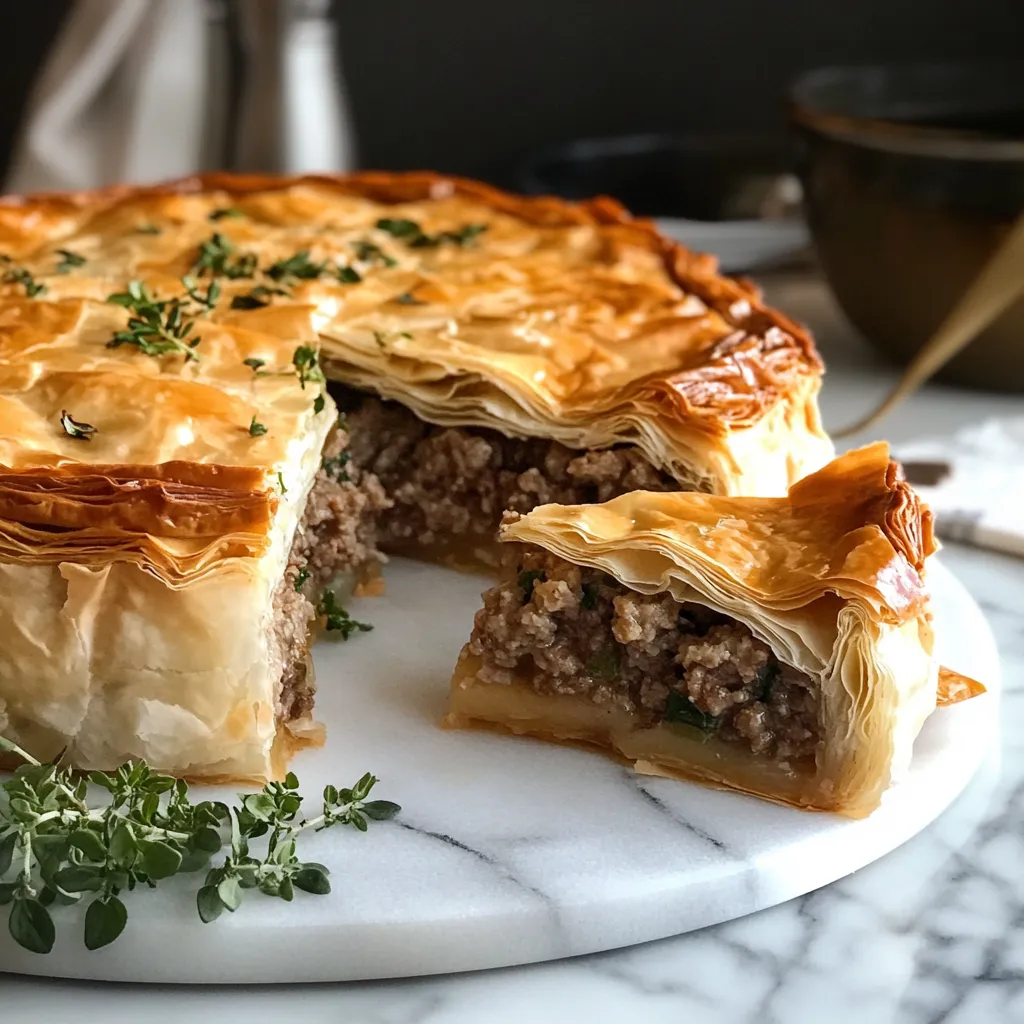 Photo of featured for Irresistibly Delicious: Mastering the Art of Greek Phyllo Meat Pie