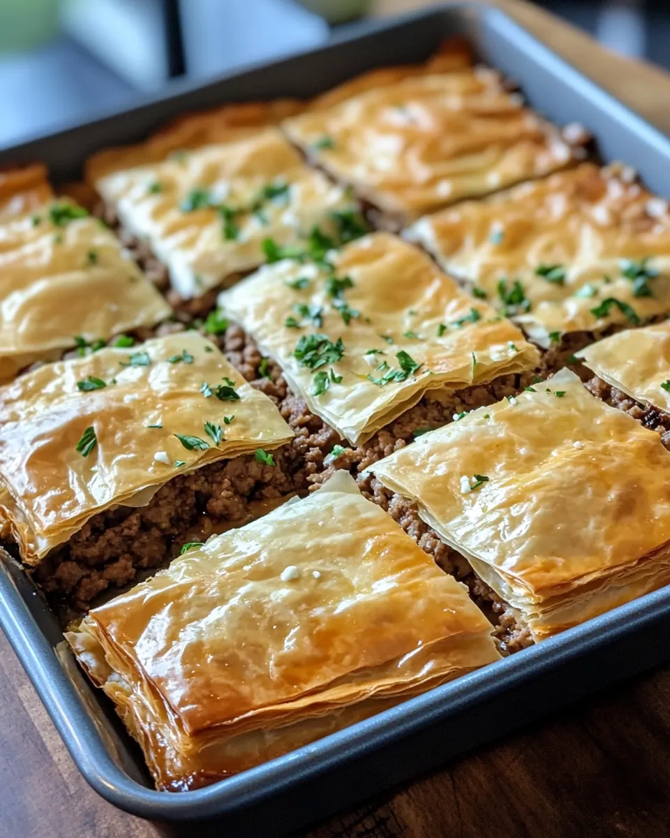 Ingredients for Irresistibly Delicious: Mastering the Art of Greek Phyllo Meat Pie