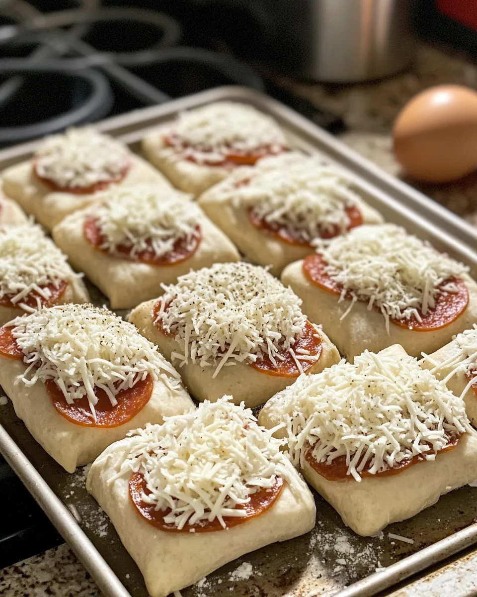 Ingredients for Satisfy Your Cravings: High Protein Pepperoni Pizza Rolls That Pack a Punch