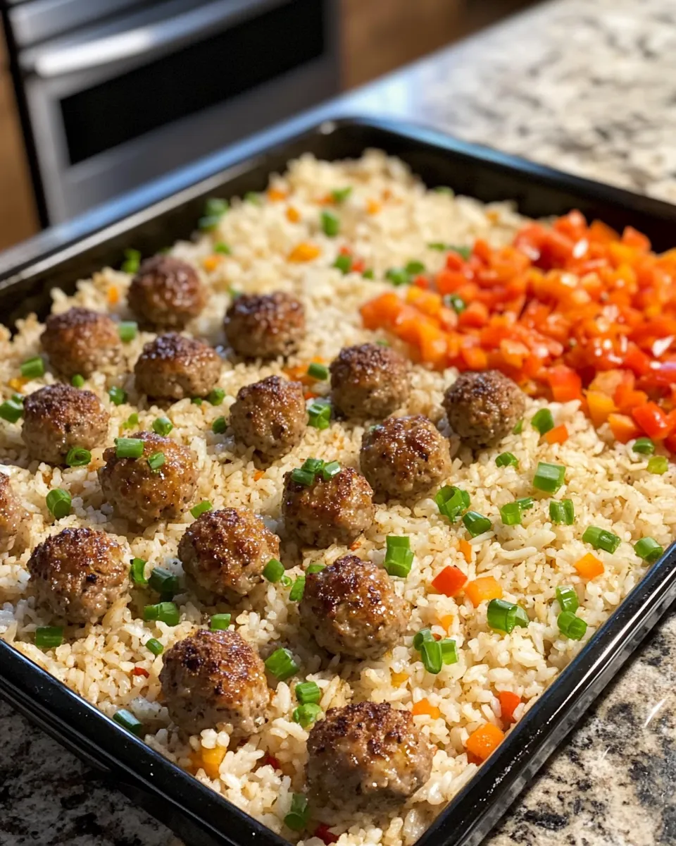 Ingredients for Sweet and Savory Delight: Honey Garlic Meatball Rice Bake Recipe