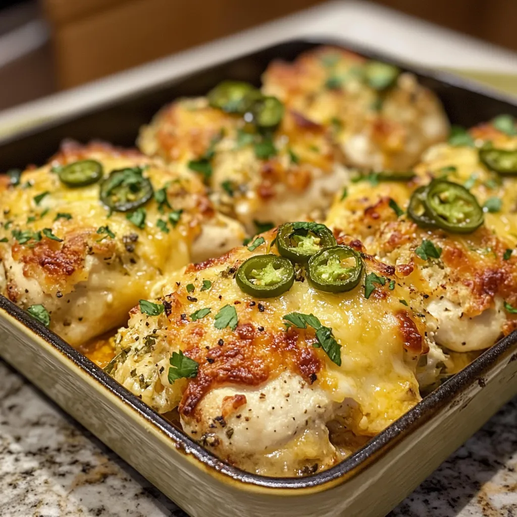 Photo of featured for Irresistibly Cheesy Jalapeño Popper Chicken Bake You Need to Try