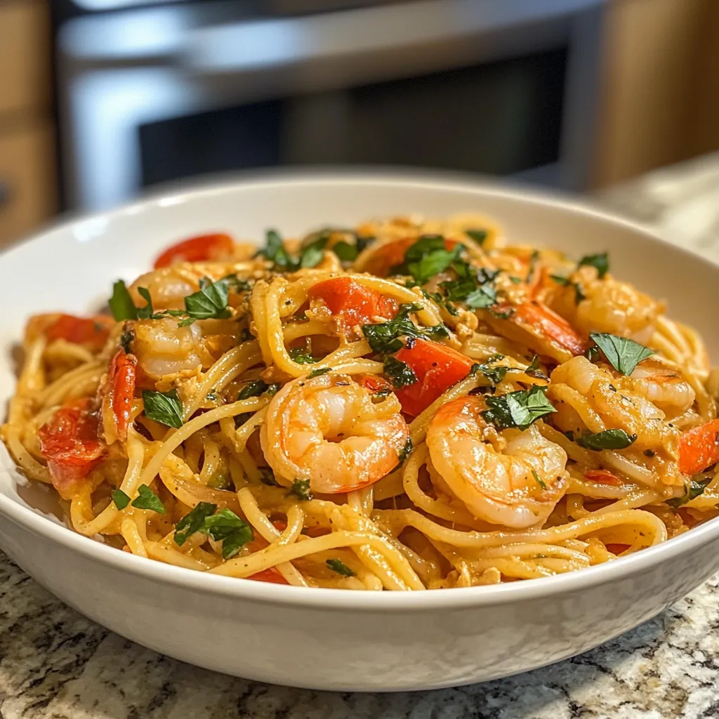 Photo of featured for Savor the Flavor: Irresistible Jamaican Shrimp Pasta Recipe