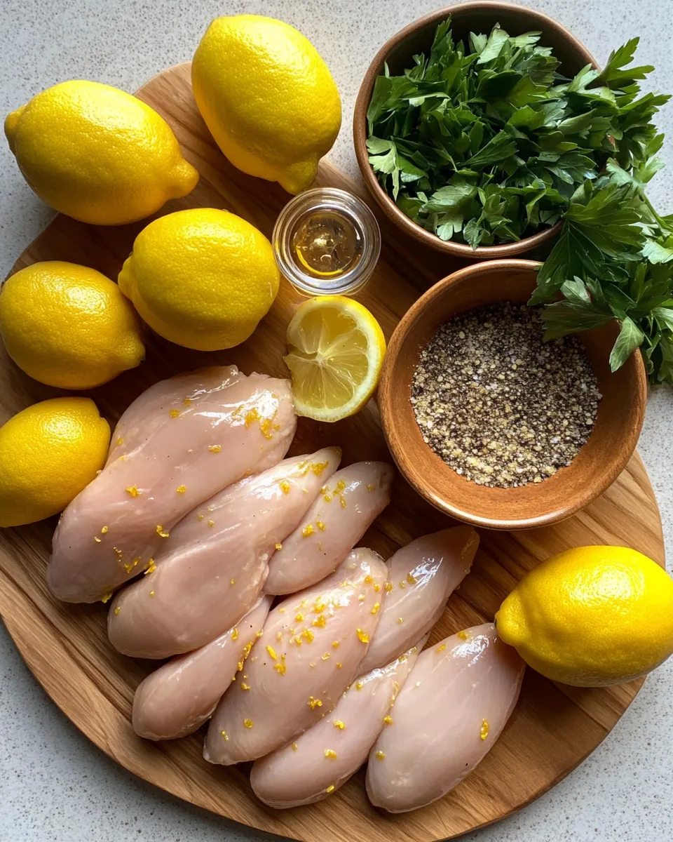 Ingredients for Zesty Bites: Unleashing the Flavor of Lemon Pepper Wet Chicken Tenders