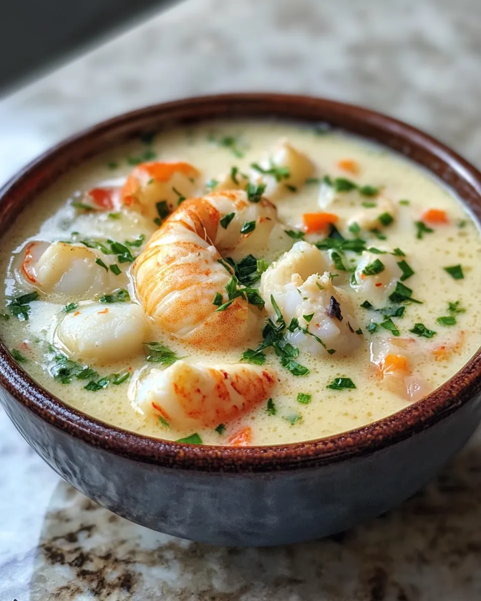 Ingredients for Savor the Sea: Indulge in Creamy Lobster & Scallop Chowder Delight