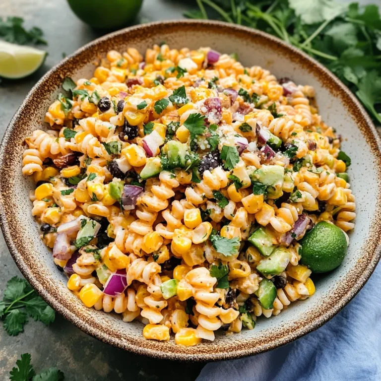 Photo of featured for Savor the Flavor: Mexican Street Corn Pasta Salad That Will Elevate Your BBQ Game