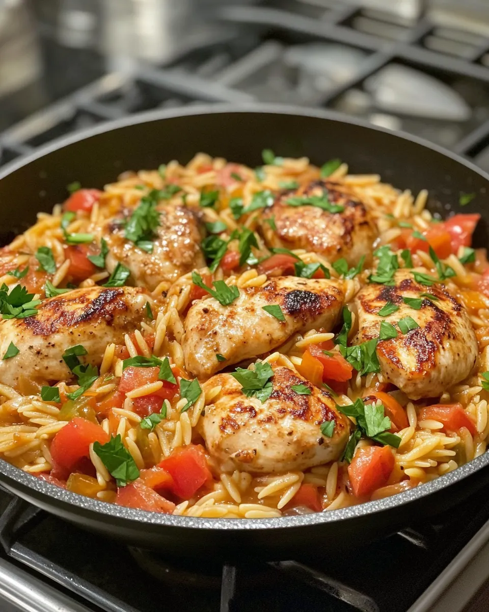 Ingredients for Savor the Flavor: One-Pan Monterey Chicken Orzo Delight