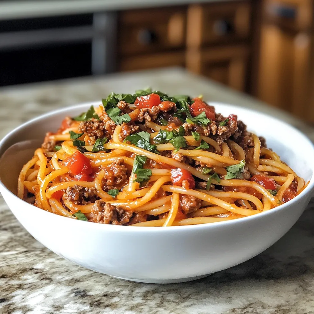Photo of featured for Savor the Flavor: One Pot Taco Spaghetti That Will Wow Your Taste Buds