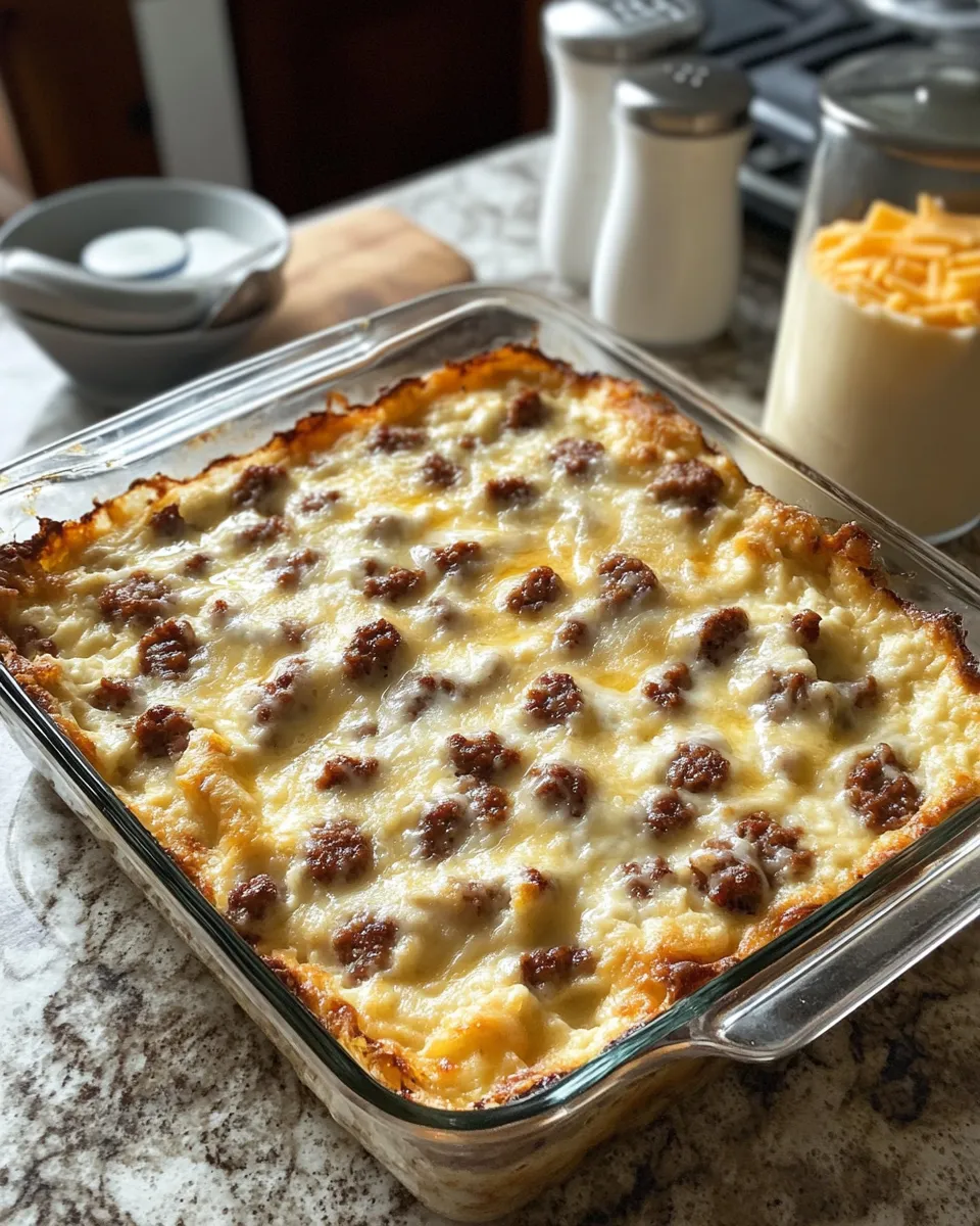 Ingredients for Rise and Shine with Delicious Pancake Sausage Casserole