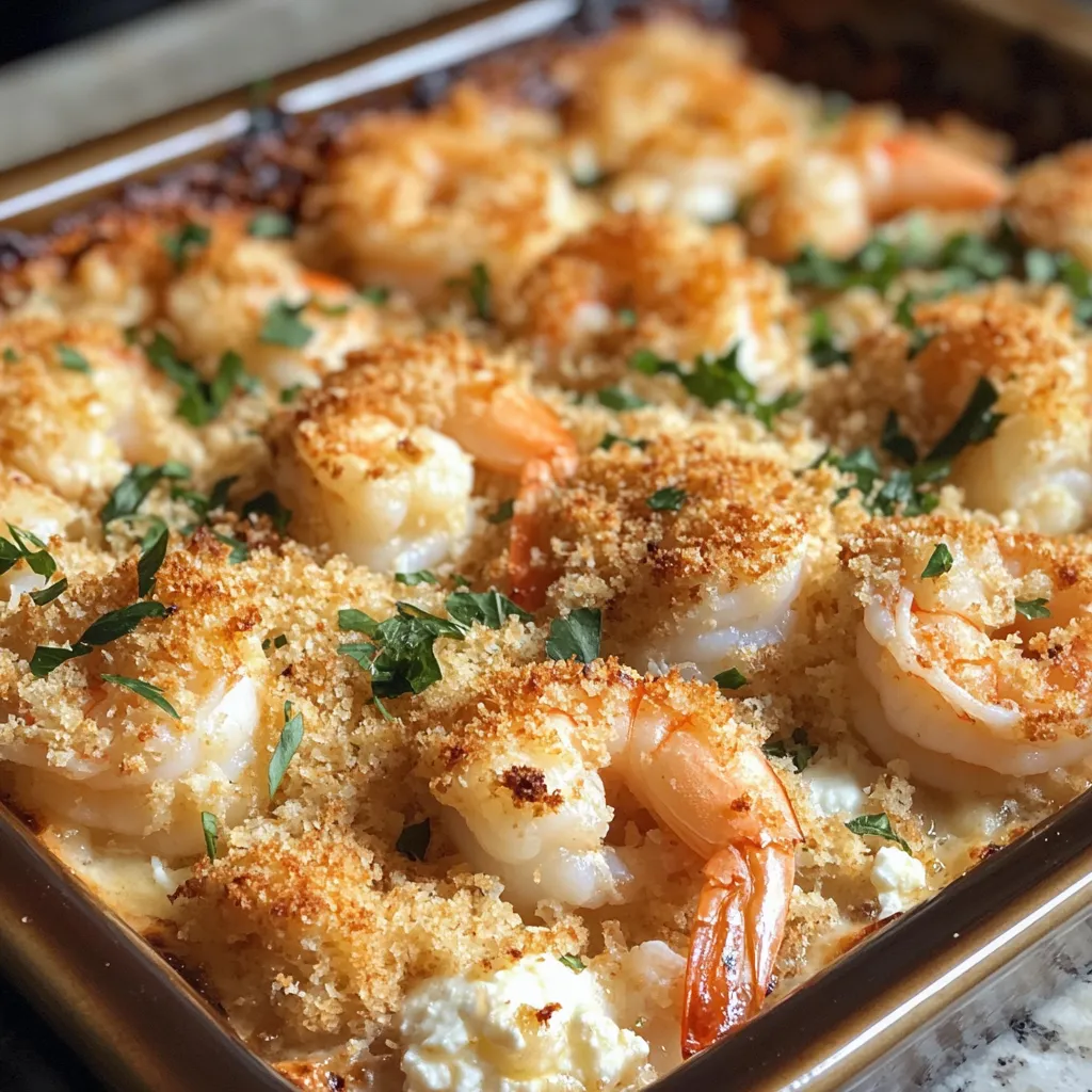 Photo of featured for Crispy Panko Shrimp and Feta Bake: A Deliciously Cheesy Delight