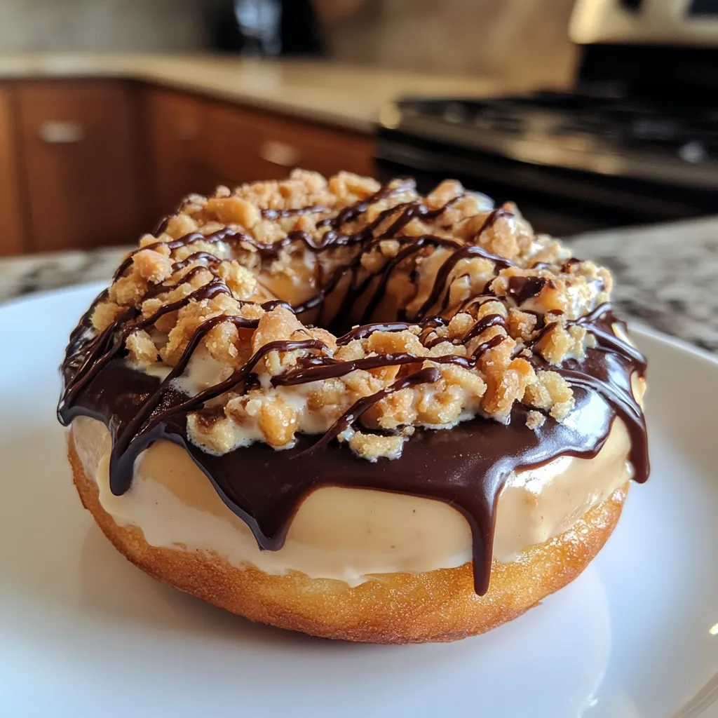 Photo of featured for Indulge in Heaven: The Irresistible Peanut Butter Cheesecake Donut Delight
