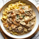 Photo of featured for Indulge in the Creamy Luxury of Rich and Velvety Chicken Stroganoff Delight