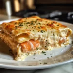 Photo of featured for Decadent Delight: Shrimp Alfredo Lasagna Stuffed with Salmon and Crab
