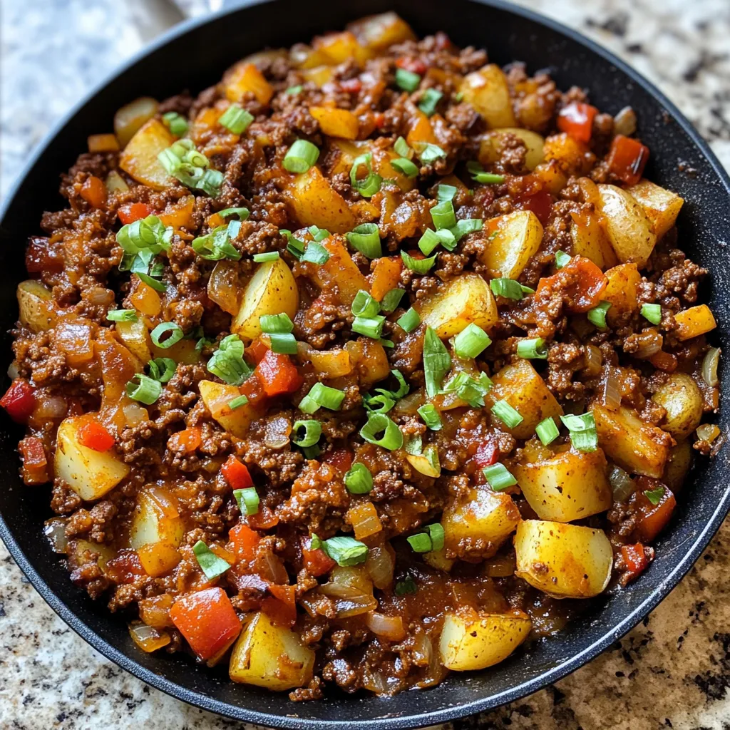 Photo of featured for One-Pan Wonder: Sloppy Joe Potato Skillet Delight