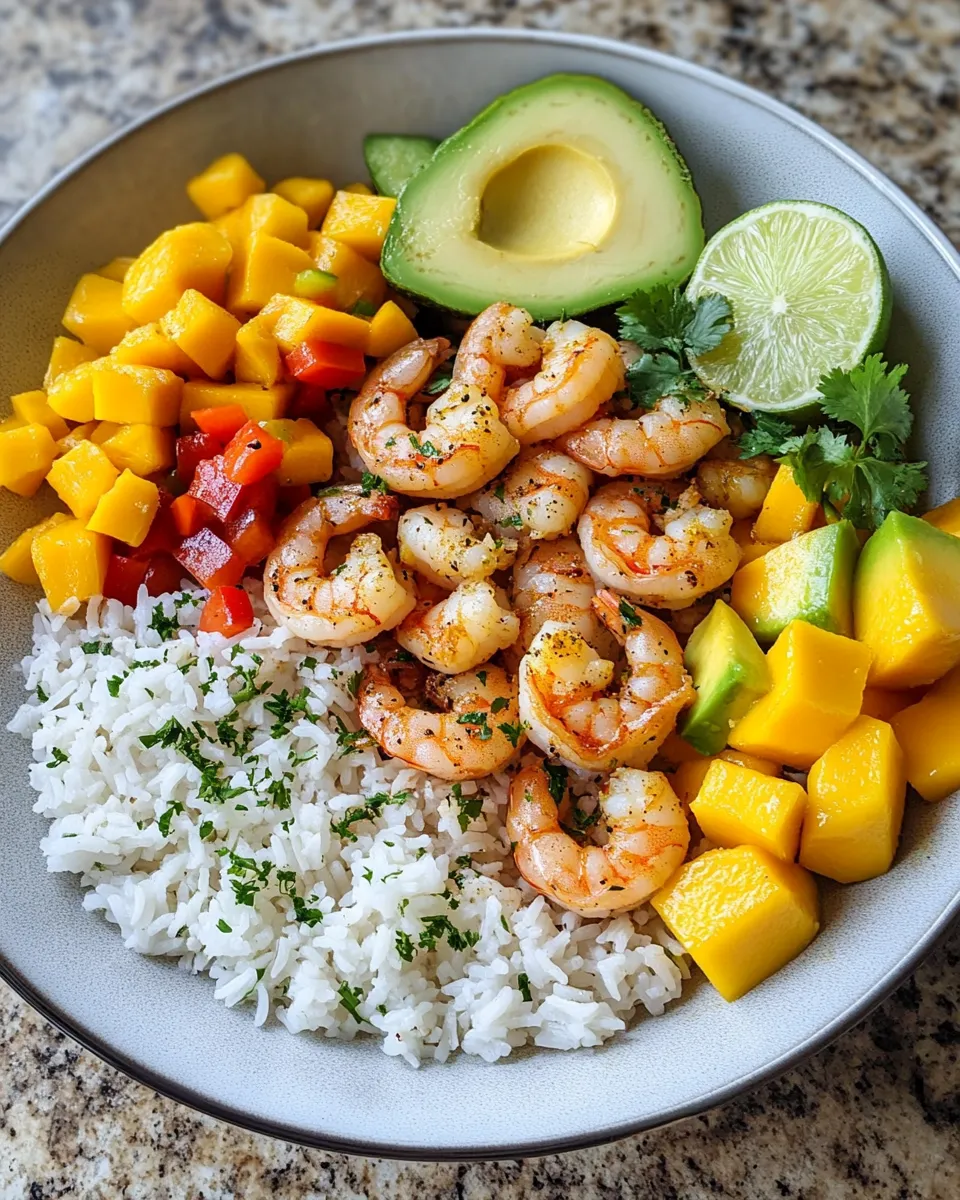 Ingredients for Savor the Sunshine: Delight in a Tropical Shrimp Rice Bowl