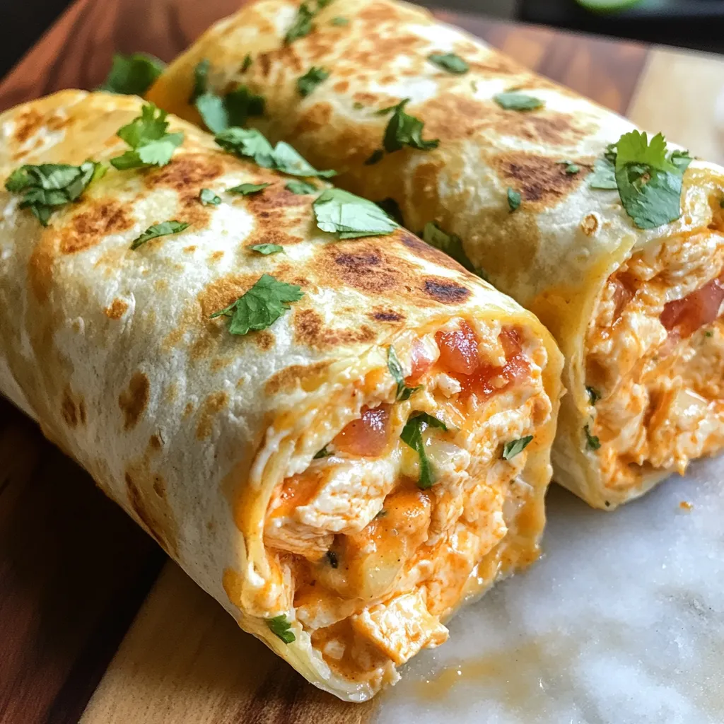 Photo of featured for Mouthwatering Cheesy Buffalo Chicken Burritos That Will Spice Up Your Dinner Routine