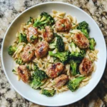 Photo of featured for Savor the Flavor: One-Pan Chicken Sausage Broccoli Orzo Delight