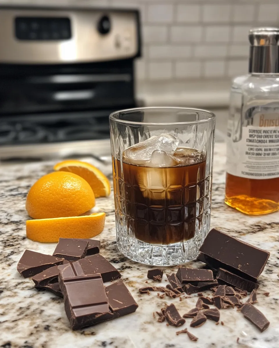 Ingredients for Sip into Bliss: The Irresistible Chocolate Bourbon Espresso Old Fashioned Cocktail