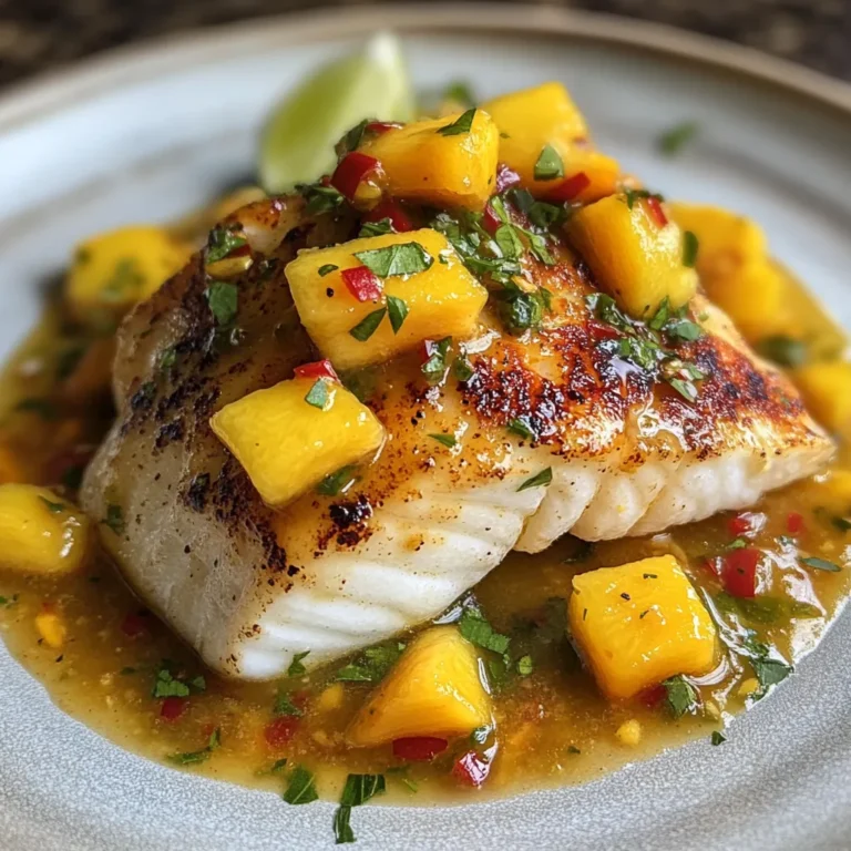 Photo of featured for Tropical Bliss: Savor the Flavors of Coconut Mango Fish