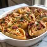 Photo of featured for Indulge in Creamy Sun-Dried Tomato and Ricotta Stuffed Shells for a Taste of Italy