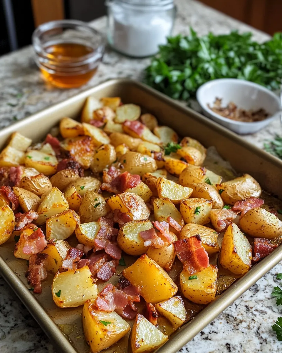Ingredients for Savor the Crunch: Crispy Bacon Honey Roasted Potatoes That Will Steal the Show