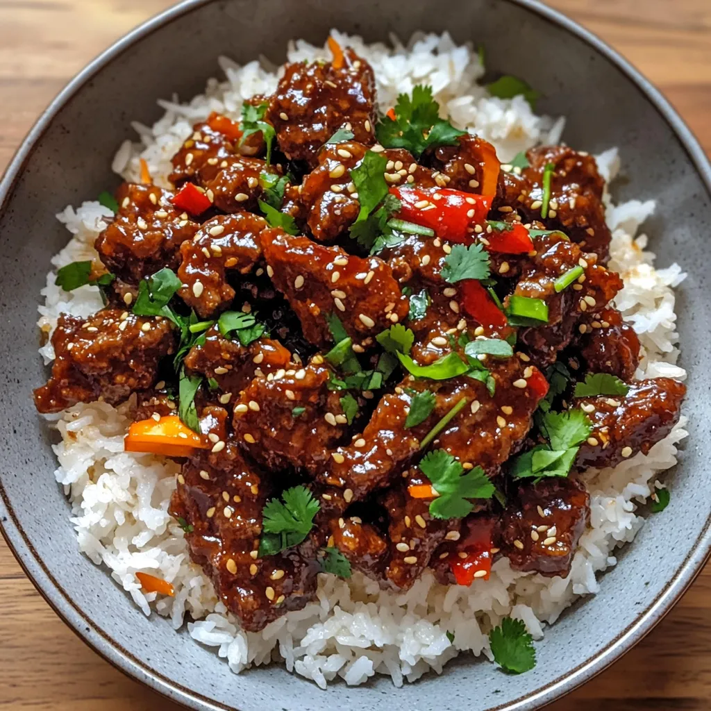 Photo of featured for Savor the Crunch: Irresistible Crispy Chilli Beef Rice Recipe