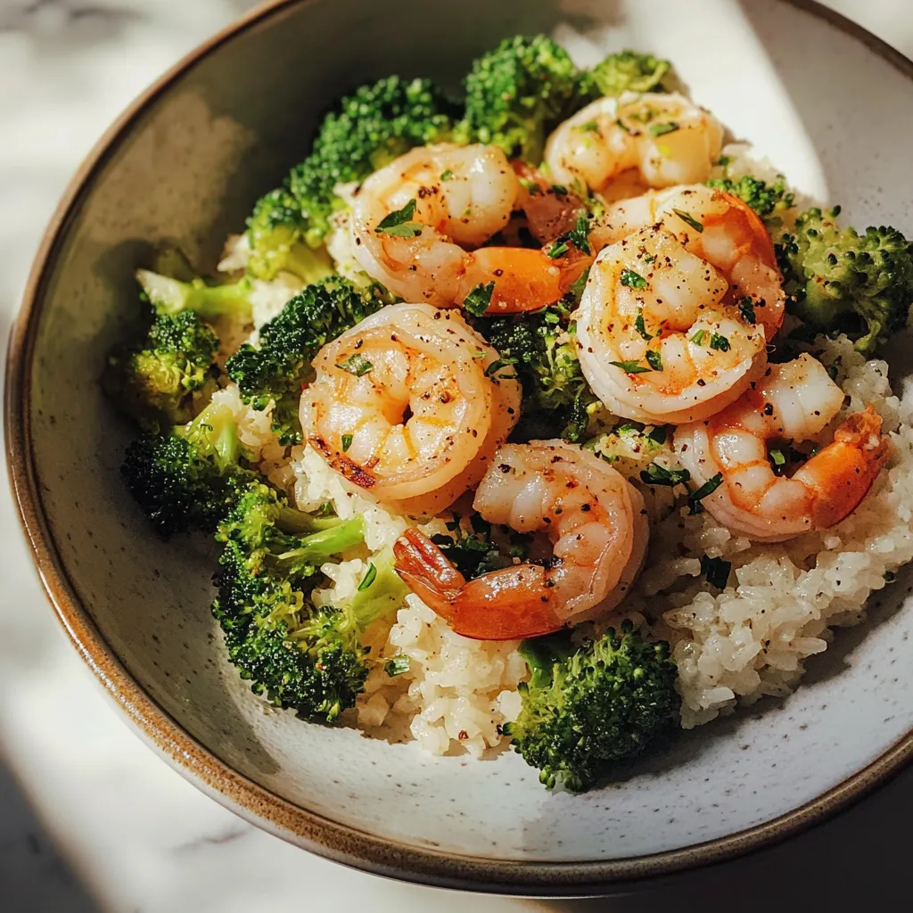 Photo of featured for Savor the Flavor: Garlic Butter Shrimp and Broccoli Rice Delight