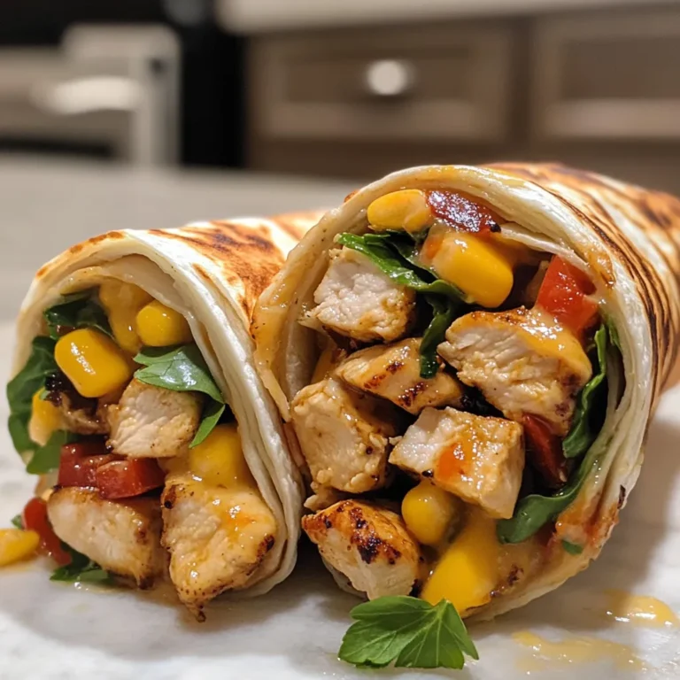 Photo of featured for Savor the Flavor: Irresistible Garlic Chicken Wraps with Cheese
