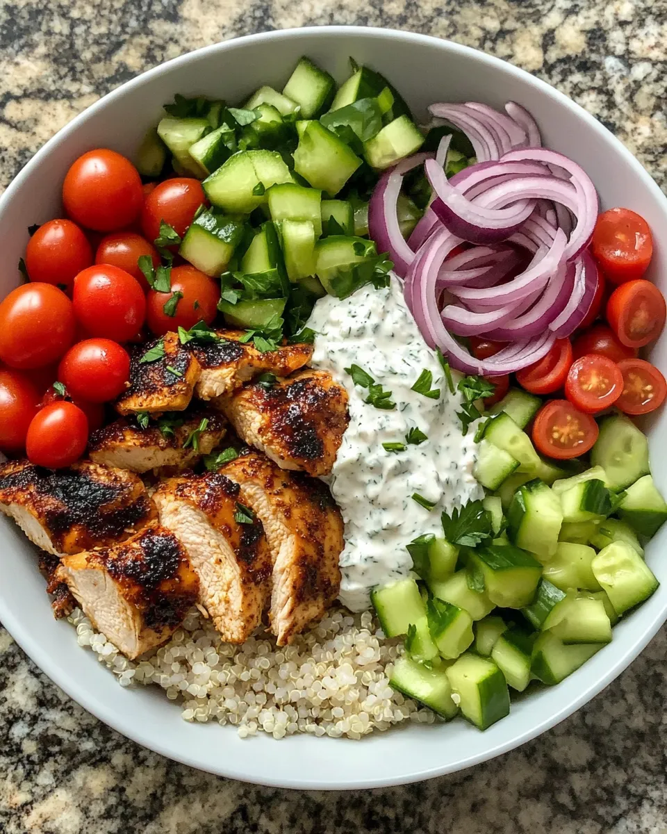 Ingredients for Savor the Mediterranean: Delicious Greek Chicken Gyro Bowls You Need to Try