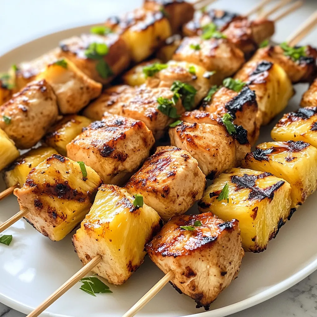 Photo of featured for Savor the Summer with Juicy Grilled Chicken Pineapple Skewers