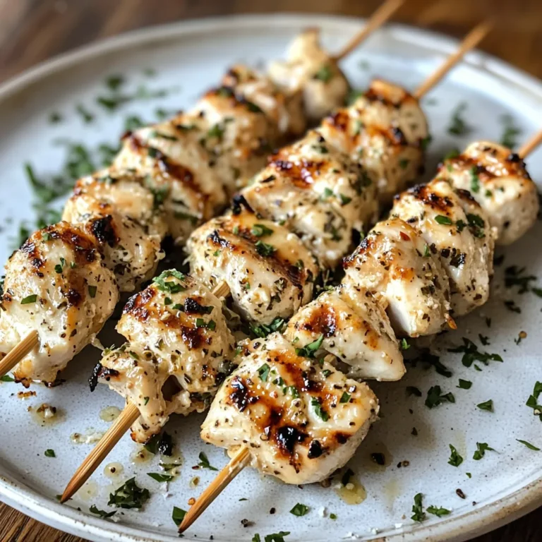 Photo of featured for Savor the Flavor: Grilled Ranch Garlic Parmesan Chicken Skewers You’ll Crave