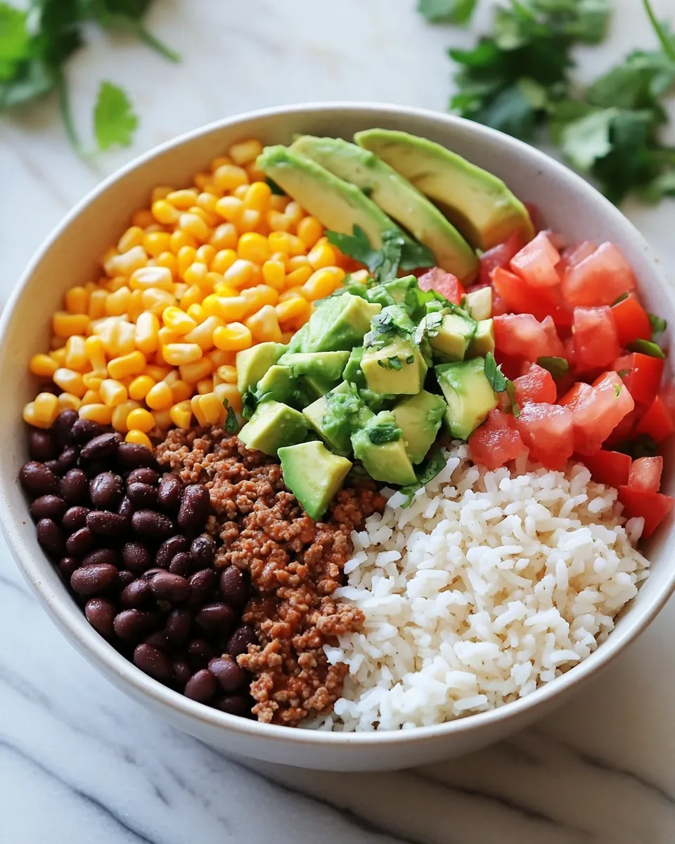 Ingredients for Savor the Flavor: Easy Ground Beef Burrito Bowl Recipes You’ll Love