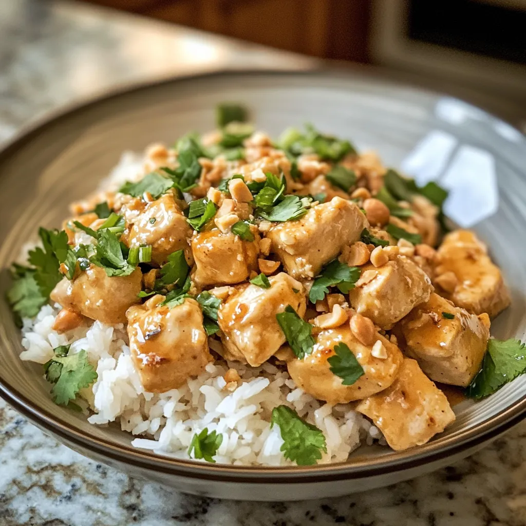 Photo of featured for Irresistible Thai Peanut Chicken: A Flavor Explosion You Can't Resist