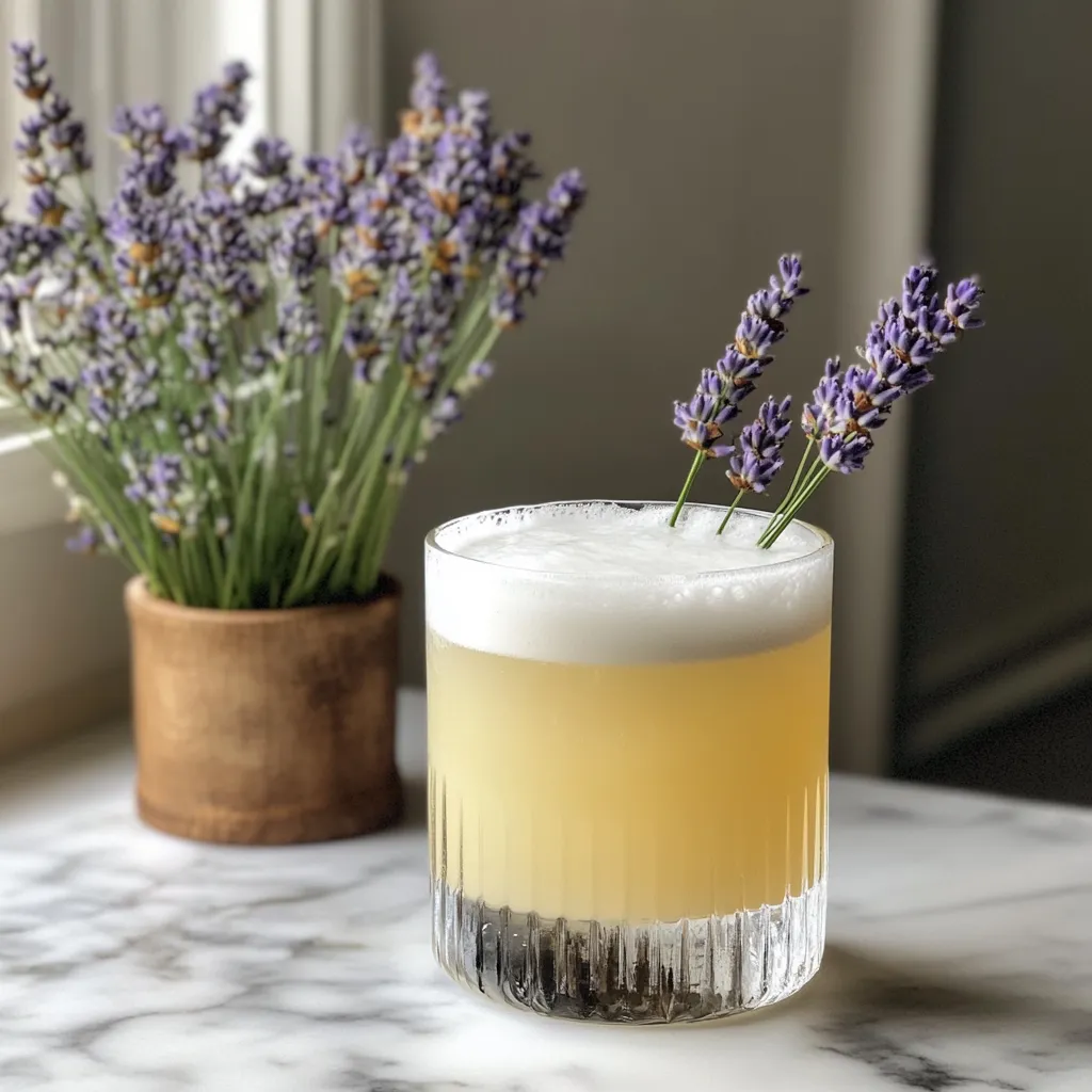 Photo of featured for Sip into Spring: Delightful Lavender Gin Sour Cocktail Recipe