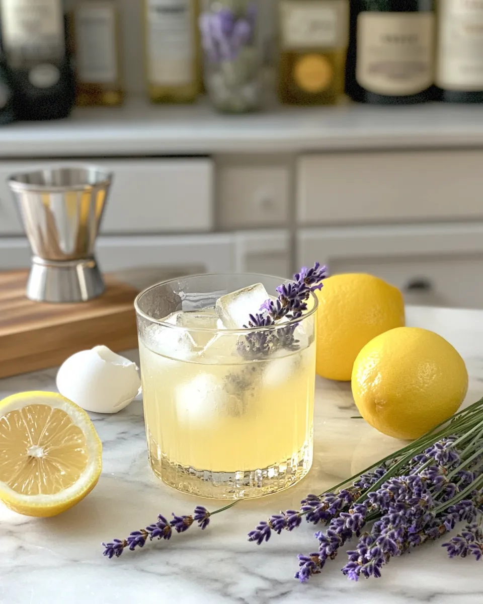 Ingredients for Sip into Spring: Delightful Lavender Gin Sour Cocktail Recipe