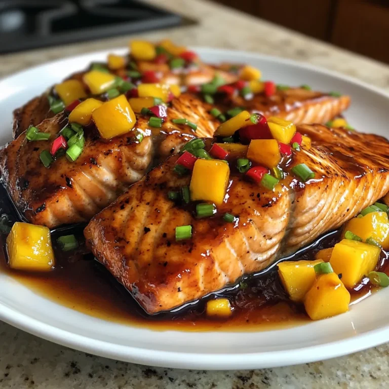 Photo of featured for Savor the Sweet and Savory Bliss of Mango Teriyaki Salmon