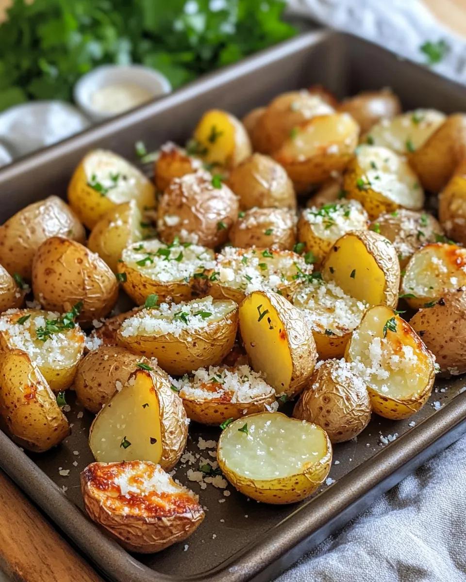 Ingredients for Savor the Flavor: Irresistible Roasted Garlic Parmesan Potatoes Recipe