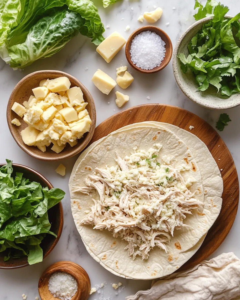 Ingredients for Savory Smash Chicken Caesar Tacos: A Flavorful Twist on a Classic Favorite