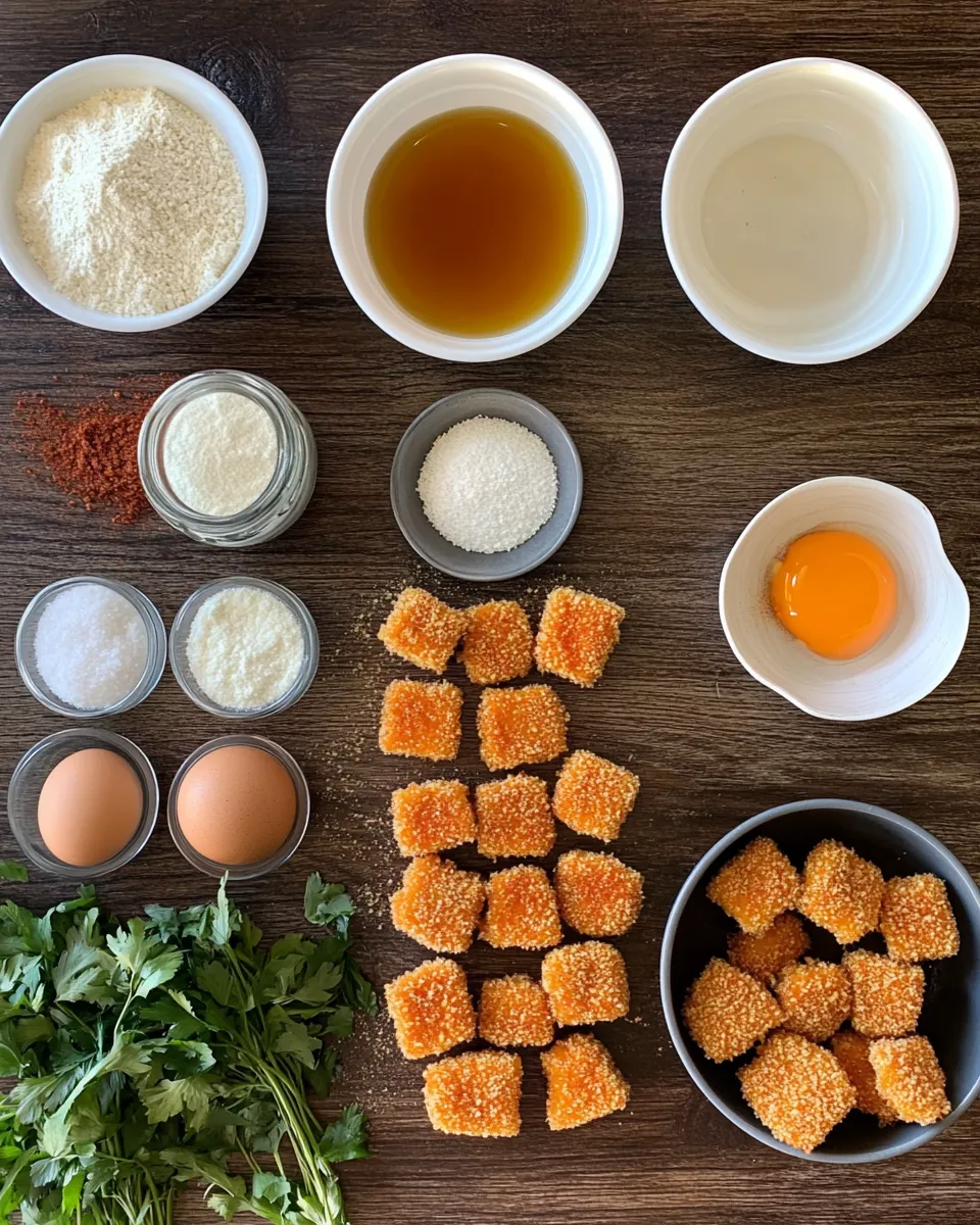 Ingredients for Savor the Crunch: Irresistibly Spicy Crispy Salmon Nuggets
